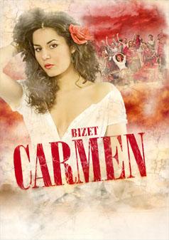 Affiche van één van de vele producties van Carmen.