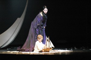Scène uit Madama Butterfly van de Stanislavsky Opera.