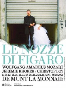 lenozze-demunt Affiche van Le nozze di Figaro in De Munt in Brussel.