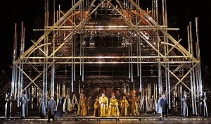 Carlo Rizzi (conductor), Pierre Audi (director), George Tsypin (sets), Dagmar Niefind (costumes), Jean Kalman (lighting design), Amir Hosseinpour (choreography), Willem Bruls (dramaturge) Scène uit La Juive (foto: Ruth Walz).