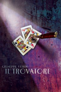 Affiche van de productie van Il Trovatore.