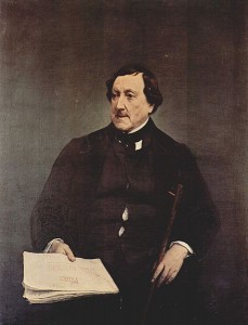 Portret van Rossini, gemaakt door Francesco Hayez.