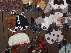 Educatie - Maskers die kinderen van reststoffen gemaakt hebben