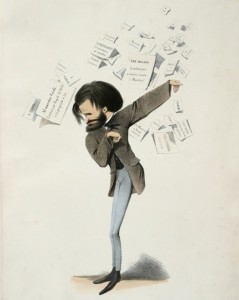 Karikatuur van Verdi uit 1860.