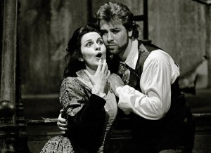 Angela Gheorghiu en Roberto Alagna in John Copleys La bohème, Covent Garden, 1992 (foto: Royal Opera House).