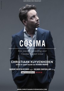 Christiaan Kuyvenhoven op een flyer van Cosima (foto: Allard Willemse).