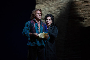 Roberto Alagna en Patricia Racette in Tosca (foto: Marty Sohl / Metropolitan Opera).