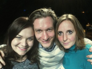 Een 'selfie' door Charlotte Janssen, Vincent Spoeltman en Florieke Beelen.