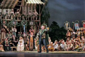 Johannes Martin Kränzle in Die Meistersinger von Nürnberg (foto: Ken Howard / Metropolitan Opera).
