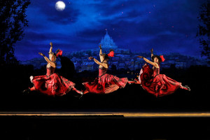 Scène uit The Merry Widow (foto: Ken Howard / Metropolitan Opera).