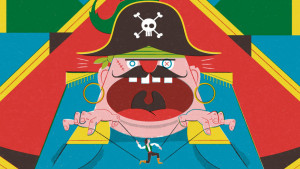 Promotiebeeld van Mike Leigh's productie van The Pirates of Penzance (beeld: English National Opera).