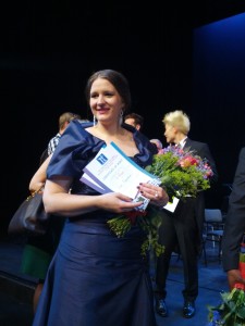 De hoofdprijs won ze niet, maar Lise Davidsen ging wel met drie andere prijzen naar huis.