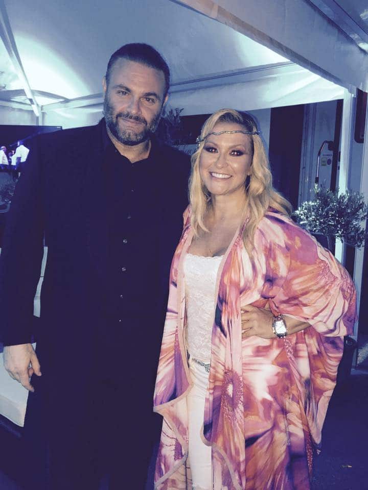 Plage - Joseph Calleja en Anastacia foto van zijn facebookpagina