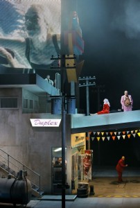 Scène uit Das Rheingold (foto: Bayreuther Festspiele / Enrico Nawrath).