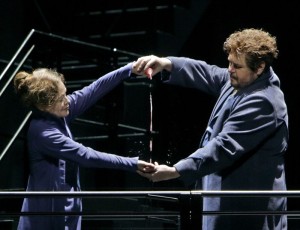 Scène uit Tristan und Isolde, de succesvolle nieuwe productie van Katharina Wagner (foto: Enrico Nawrath / Bayreuther Festspiele).