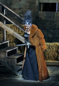 Scène uit Die Walküre (foto: Bayreuther Festspiele / Enrico Nawrath).