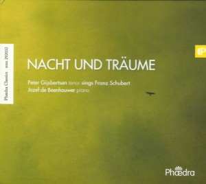 Nacht und Träume, de eerste solo-cd van Peter Gijsbertsen (ontwerp: Liesbeth Lutin).