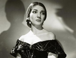 Maria Callas als Violetta in La traviata.