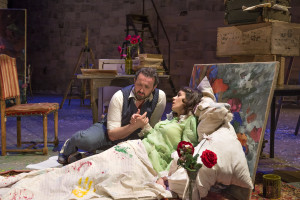Adriano Graziani (Rodolfo) en Héloïse Koempgen-Bramy (Mimì) (© Morten de Boer).