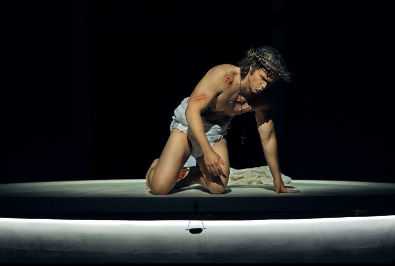 Scène uit Parsifal. (© Bayreuther Festspiele / Enrico Nawrath)
