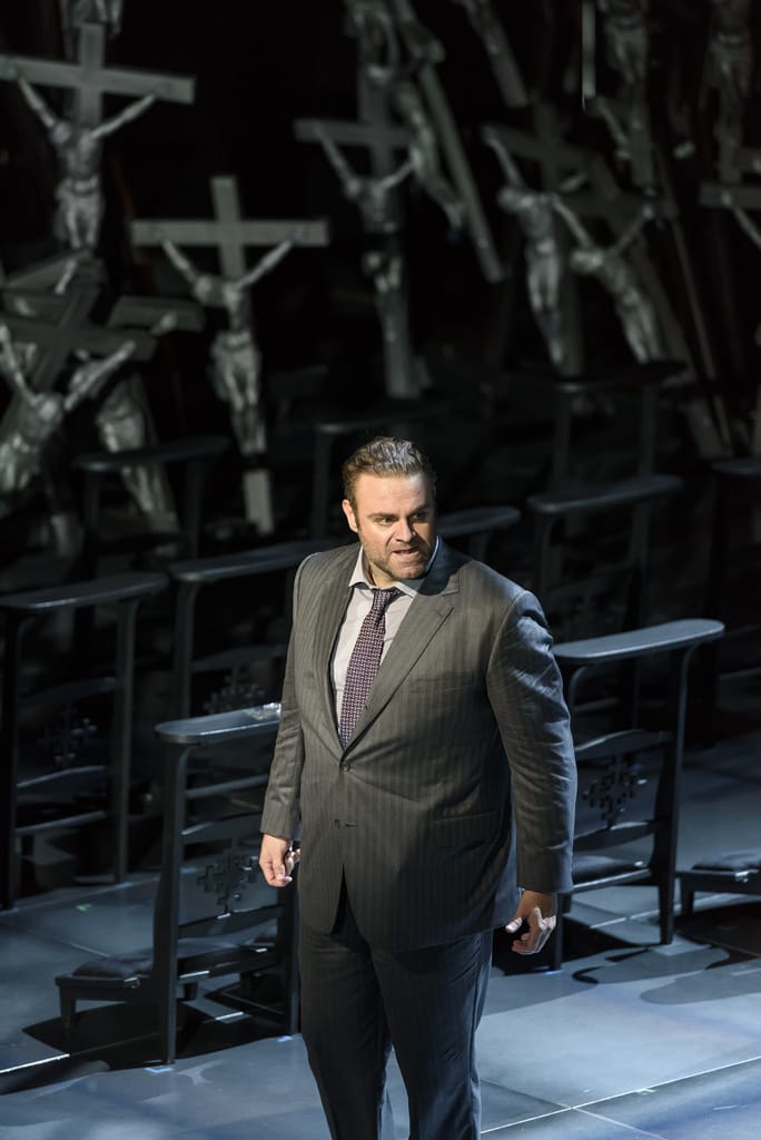 Joseph Calleja als Pollione in Norma bij het Royal Opera House. (© 2016 ROH / Bill Cooper)