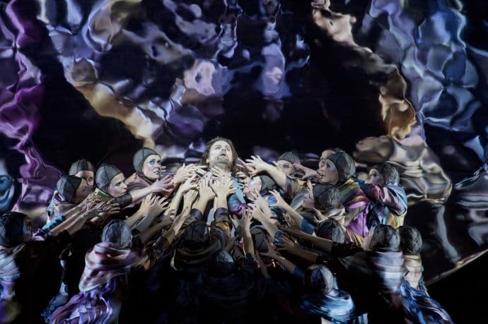 Christopher Ventris als Parsifal in de eerste speelreeks van Pierre Audi's productie. (© Ruth Walz)