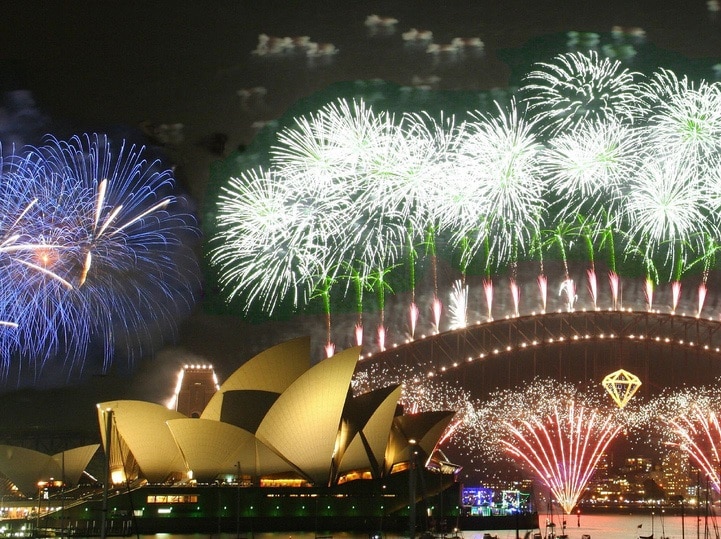 Het knalde weer boven het Sydney Opera House. Een nieuw operajaar is ingeluid! (© Rob Chandler / Creative Commons-licentie)