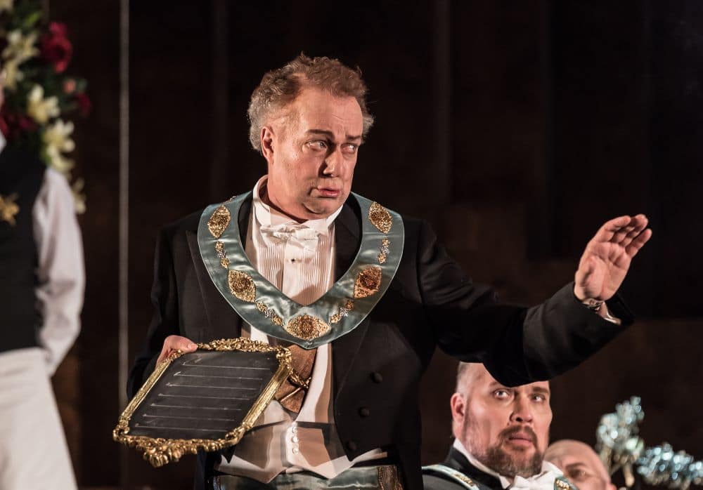 Johannes Martin Kränzle als Sixtus Beckmesser. (© ROH / Clive Barda)