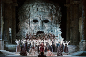 Scène uit Idomeneo. (© Marty Sohl / Metropolitan Opera)