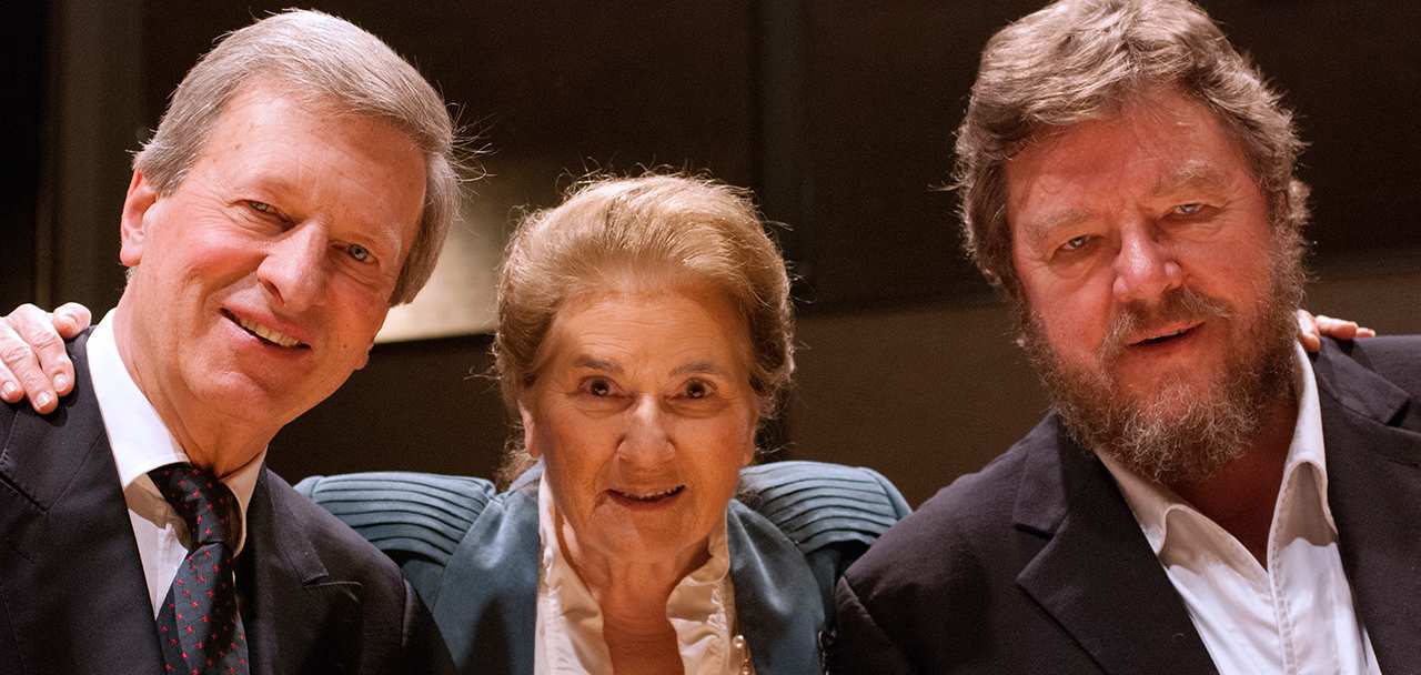 Rudolf Jansen, Elly Ameling en Robert Holl. (© Elisabeth Melchior)
